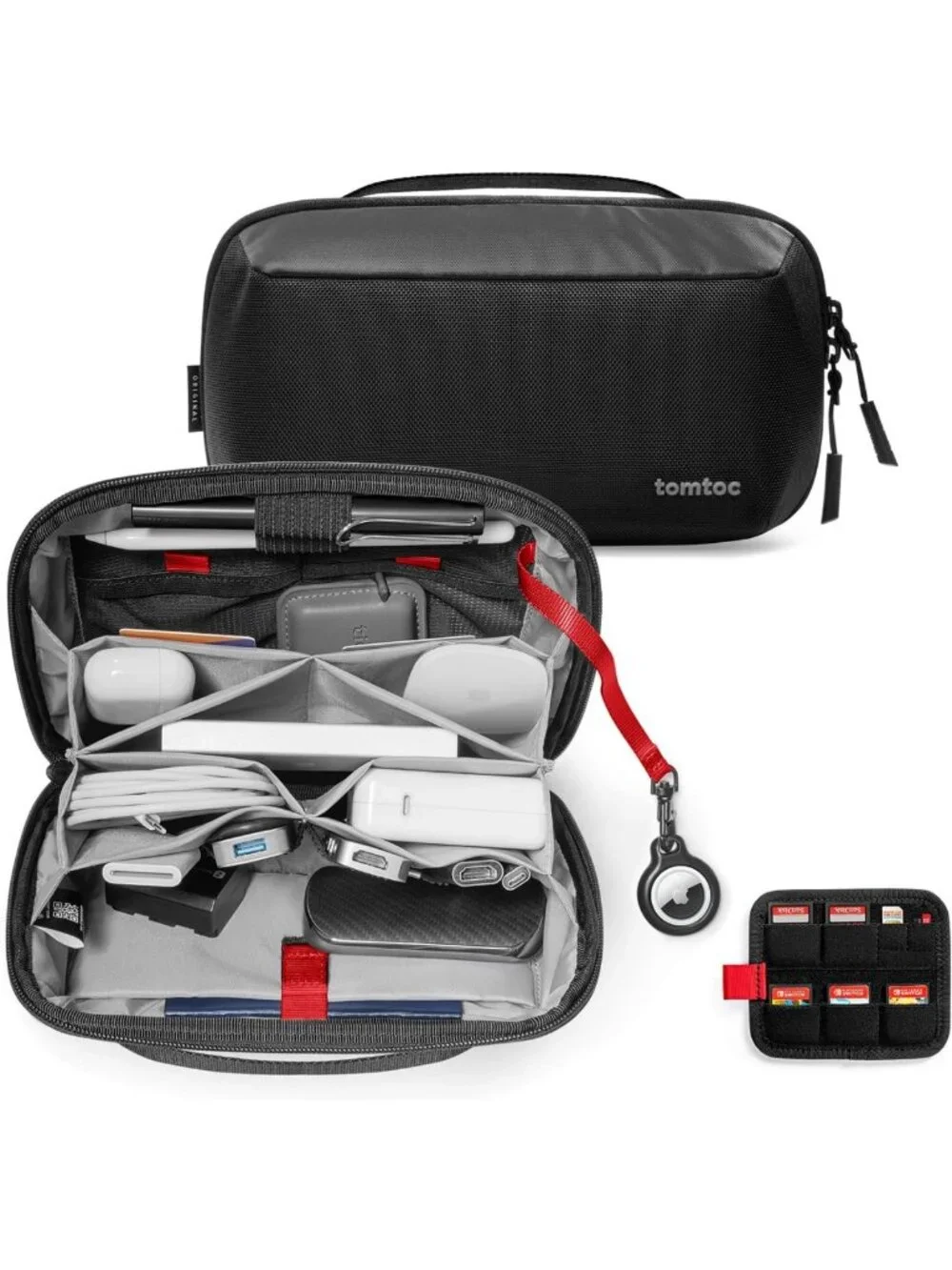 Water-Resistant Electronic Organizer Pouch for Cables, Chargers & Accessories